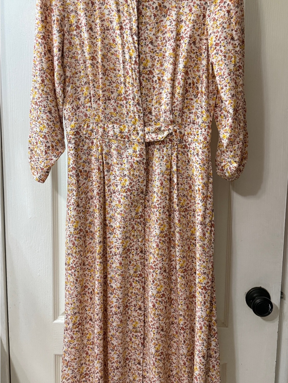 Court & Rowe Floral Button-Front Maxi Dress in Blush Pink